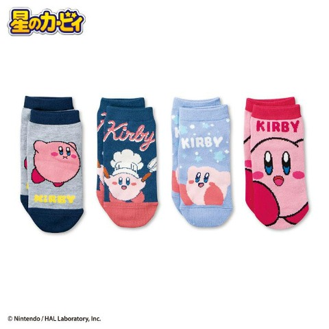 レディース　4足組ソックス（星のカービィ）