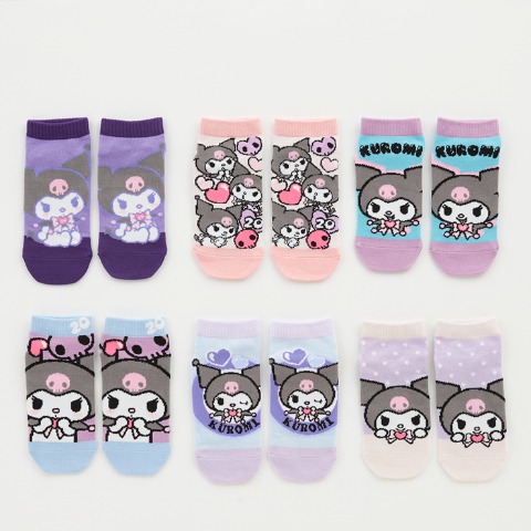 レディース　6足組ソックス（クロミ）