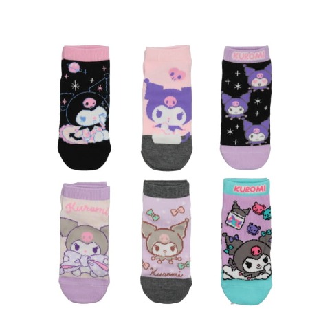 レディース　6足組ソックス（クロミ）