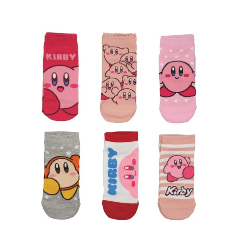 レディース　6足組ソックス（星のカービィ）