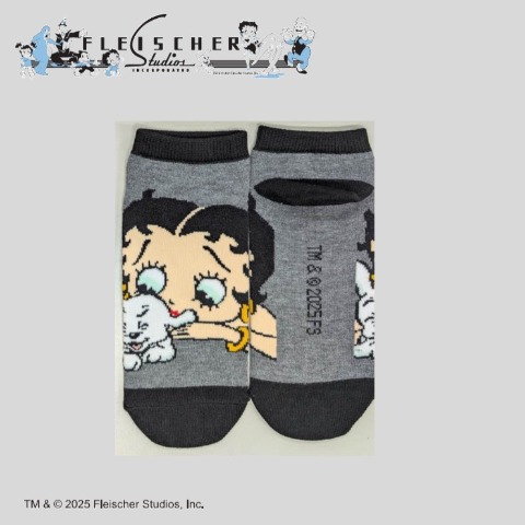 レディース　4足組ソックス ポーチ付き（BettyBoop）