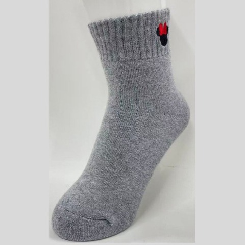 レディース　ソックス（ミニーマウス・FIBER HEAT）