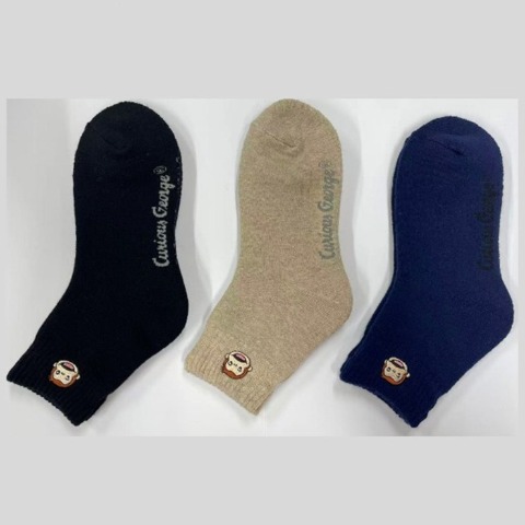 レディース　ソックス（おさるのジョージ・FIBER HEAT）