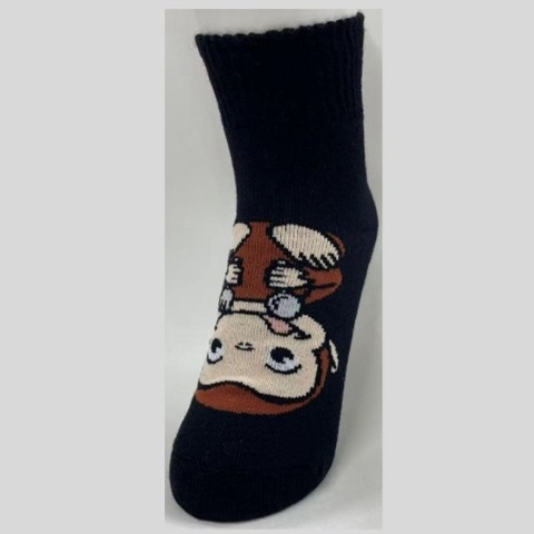 レディース　ソックス（おさるのジョージ・FIBER HEAT）