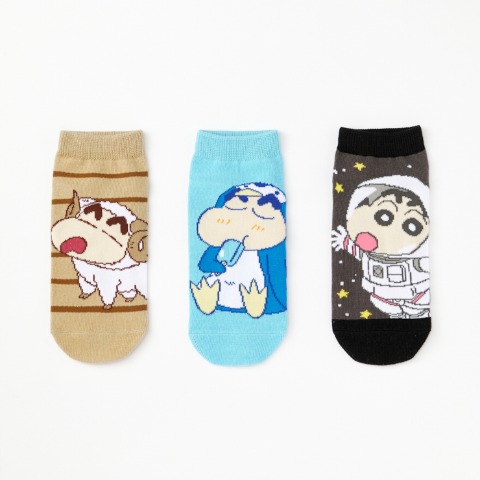 レディース　キャラクターソックス　ハッピーバッグ　6点セット（クレヨンしんちゃん）