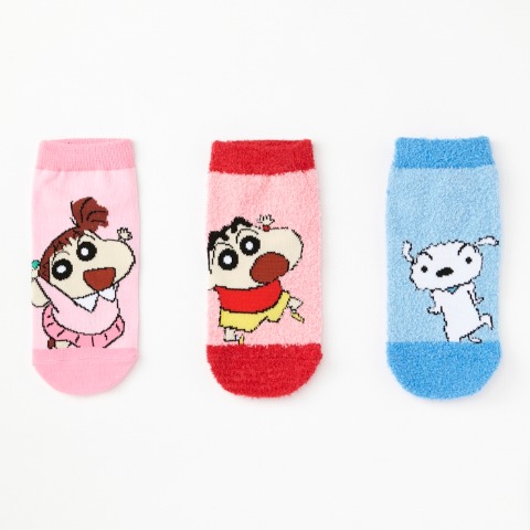 レディース　キャラクターソックス　ハッピーバッグ　6点セット（クレヨンしんちゃん）