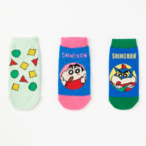 レディース　キャラクターソックス　ハッピーバッグ　6点セット（クレヨンしんちゃん）