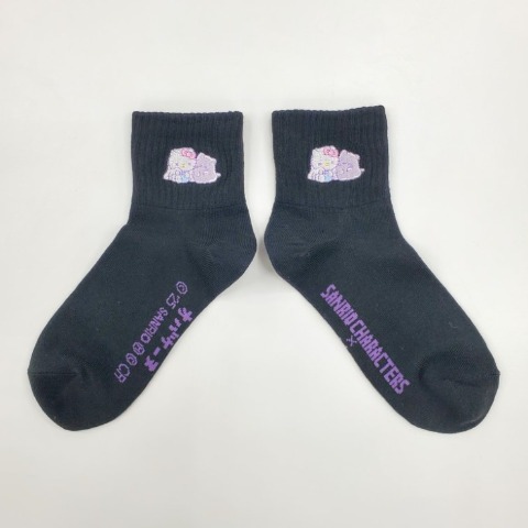 レディース　クォーターソックス（サンリオキャラクターズ×オバケーヌ）