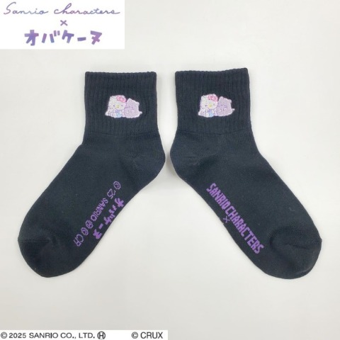 レディース　クォーターソックス（サンリオキャラクターズ×オバケーヌ）