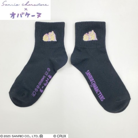 レディース　クォーターソックス（サンリオキャラクターズ×オバケーヌ）
