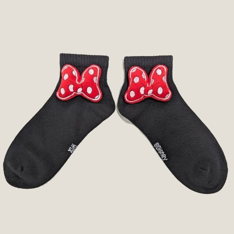 レディース　マスコット付きソックス（ミニーマウス）