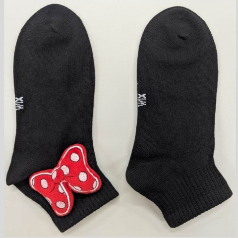 レディース　マスコット付きソックス（ミニーマウス）