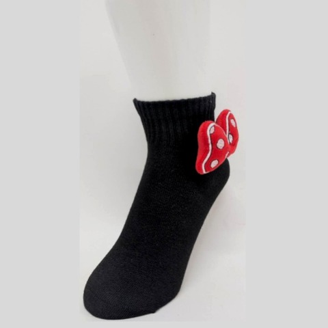 レディース　マスコット付きソックス（ミニーマウス）