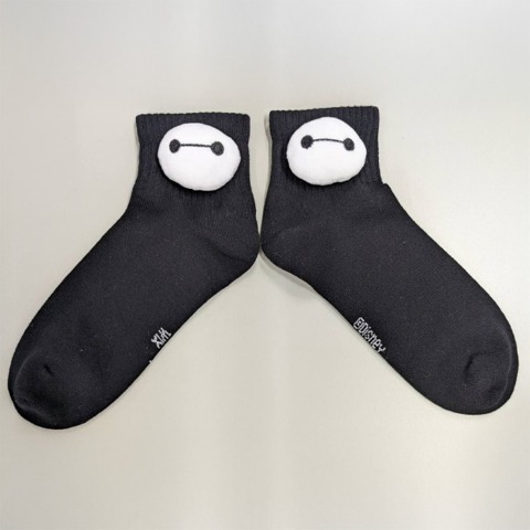 レディース　マスコット付きソックス（ベイマックス）