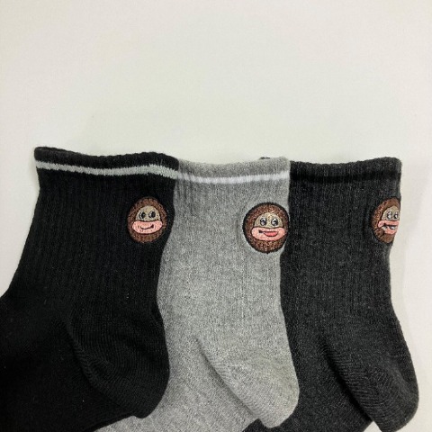 レディース　クォーターソックス 3足組（サク山チョコ次郎）