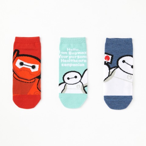 レディース　キャラクターソックス　ハッピーバッグ　6点セット（ベイマックス）