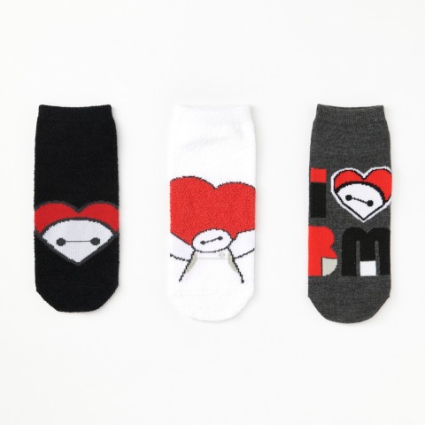 レディース　キャラクターソックス　ハッピーバッグ　6点セット（ベイマックス）