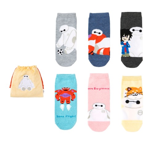 レディース　キャラクターソックス　ハッピーバッグ　6点セット（ベイマックス）