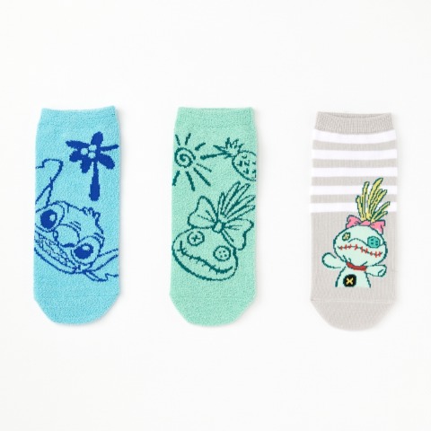 レディース　キャラクターソックス　ハッピーバッグ　6点セット（スティッチ）