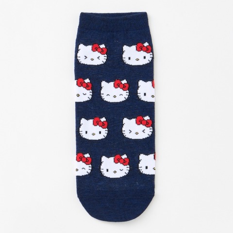 レディース　キャラクターソックス　ハッピーバッグ　6点セット（ハローキティ）