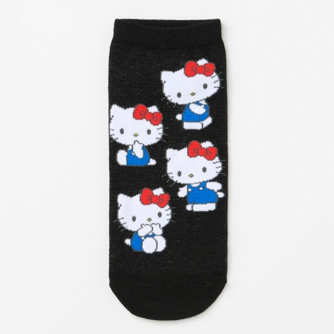 レディース　キャラクターソックス　ハッピーバッグ　6点セット（ハローキティ）