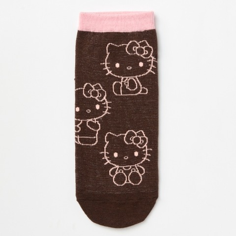 レディース　キャラクターソックス　ハッピーバッグ　6点セット（ハローキティ）