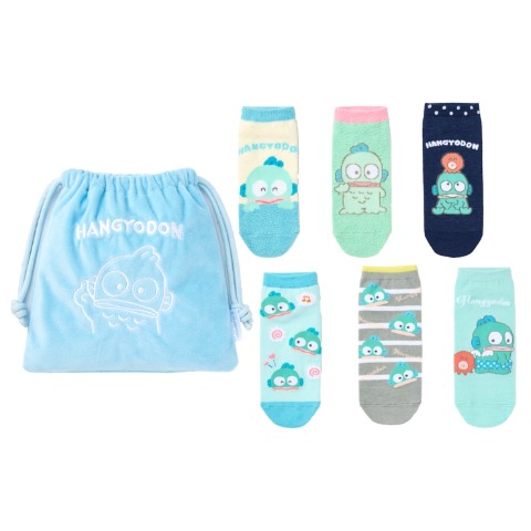 レディース　キャラクターソックス　ハッピーバッグ　6点セット（ハンギョドン）