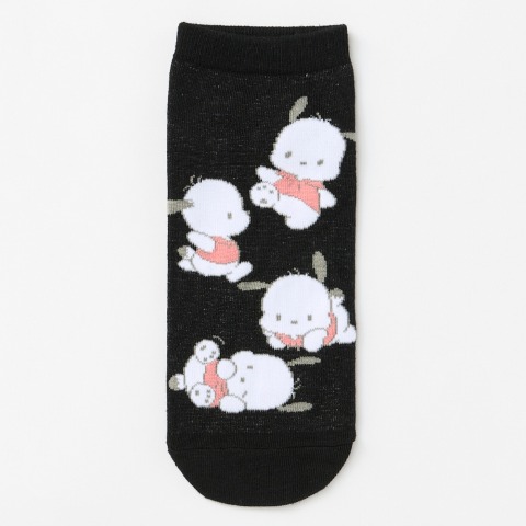 レディース　キャラクターソックス　ハッピーバッグ　6点セット（ポチャッコ）