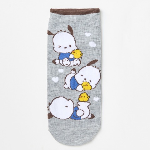 レディース　キャラクターソックス　ハッピーバッグ　6点セット（ポチャッコ）