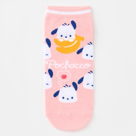 レディース　キャラクターソックス　ハッピーバッグ　6点セット（ポチャッコ）