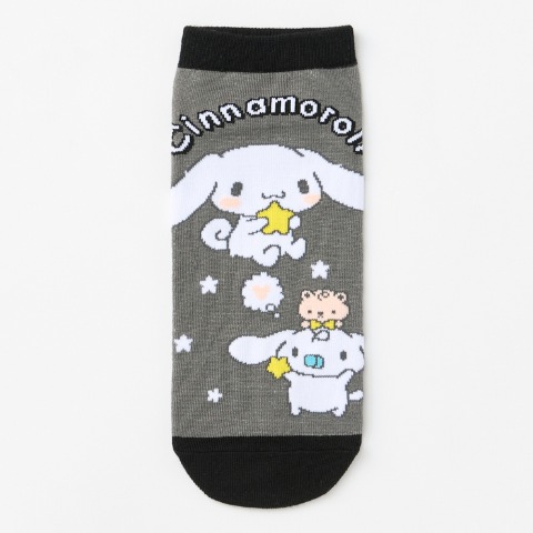 レディース　キャラクターソックス　ハッピーバッグ　6点セット（シナモロール）