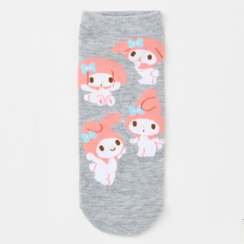 レディース　キャラクターソックス　ハッピーバッグ　6点セット（マイメロディ）