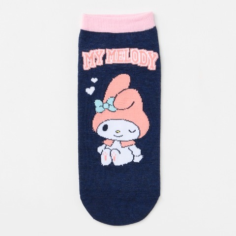 レディース　キャラクターソックス　ハッピーバッグ　6点セット（マイメロディ）