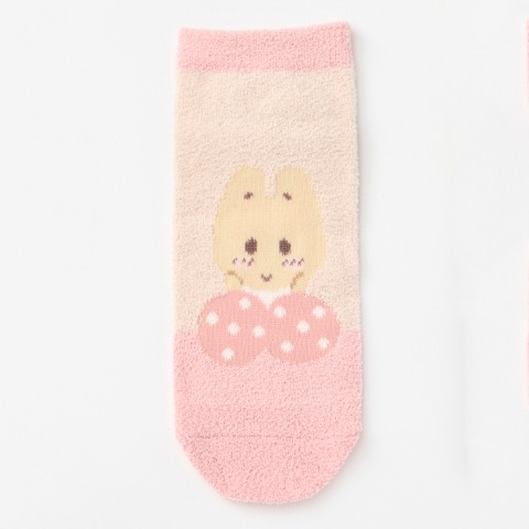 レディース　キャラクターソックス　ハッピーバッグ　6点セット（マロンクリーム）