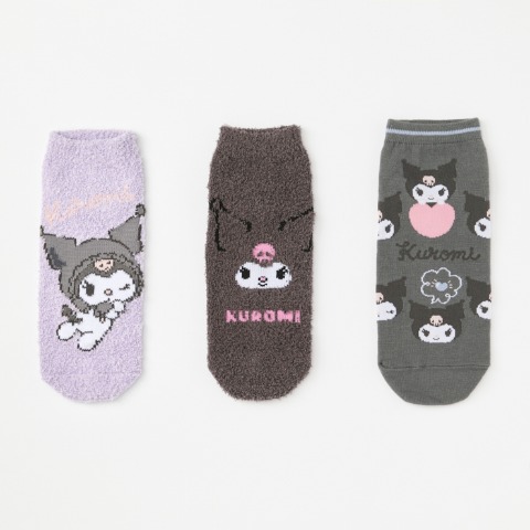 レディース　キャラクターソックス　ハッピーバッグ　6点セット（クロミ）