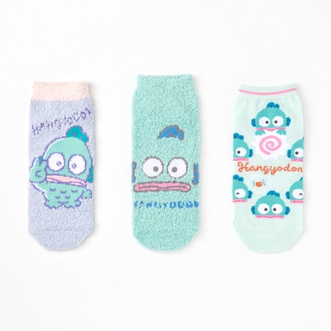 レディース　キャラクターソックス　ハッピーバッグ　6点セット（ハンギョドン）