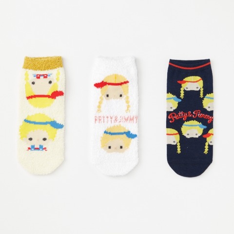 レディース　キャラクターソックス　ハッピーバッグ　6点セット（パティ＆ジミー）