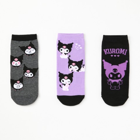 レディース　キャラクターソックス　ハッピーバッグ　6点セット（クロミ）