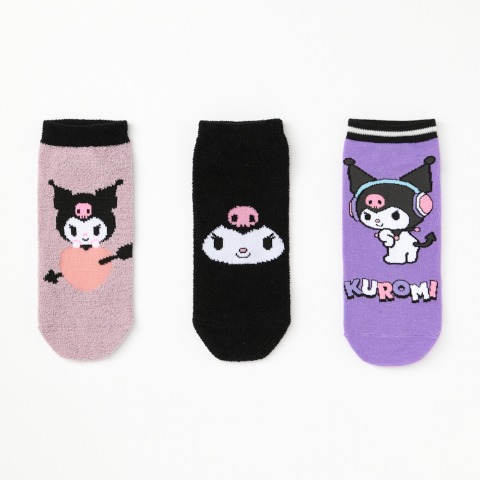 レディース　キャラクターソックス　ハッピーバッグ　6点セット（クロミ）