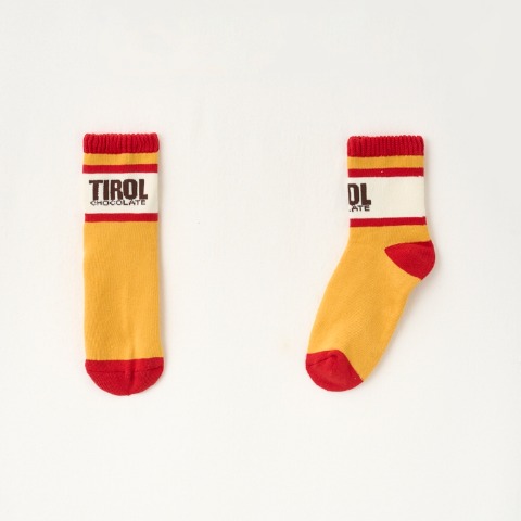 レディース　4足組ソックス（チロルチョコ）