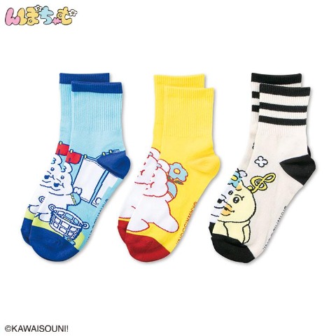 レディース クォーターソックス 3足組（んぽちゃむ）