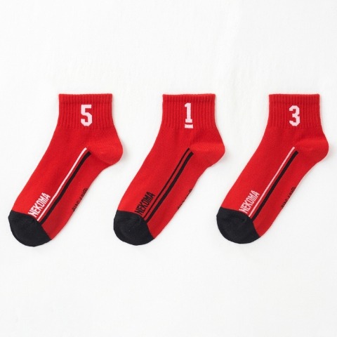 レディース　3足組クォーターソックス（アニメ「ハイキュー!!」）