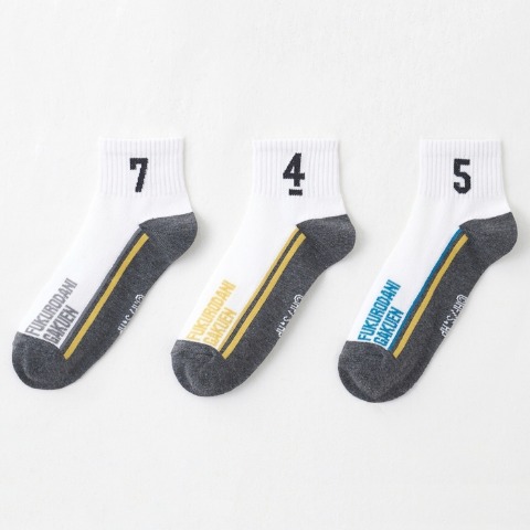 レディース　3足組クォーターソックス（アニメ「ハイキュー!!」）