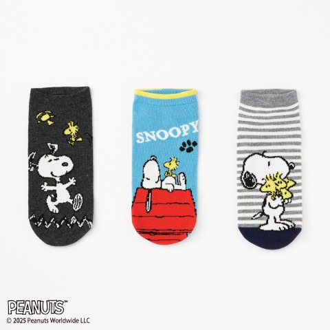 レディース　キャラクターソックス　ハッピーバッグ　6点セット（PEANUTS）