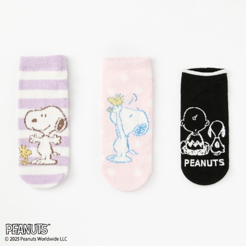 レディース　キャラクターソックス　ハッピーバッグ　6点セット（PEANUTS）