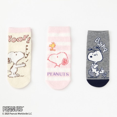 レディース　キャラクターソックス　ハッピーバッグ　6点セット（PEANUTS）