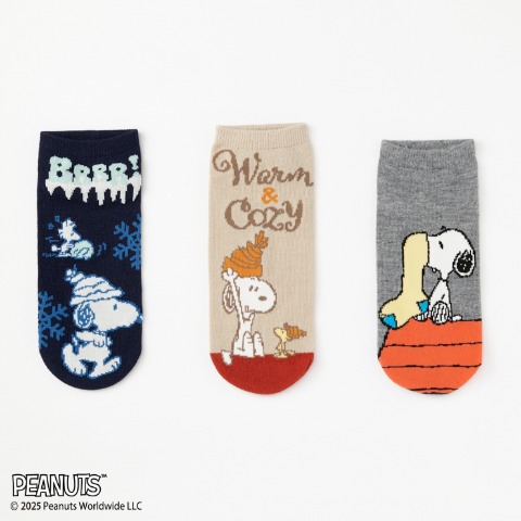 レディース　キャラクターソックス　ハッピーバッグ　6点セット（PEANUTS）