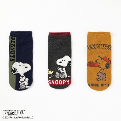 レディース　キャラクターソックス　ハッピーバッグ　6点セット（PEANUTS）