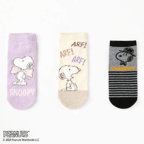 レディース　キャラクターソックス　ハッピーバッグ　6点セット（PEANUTS）