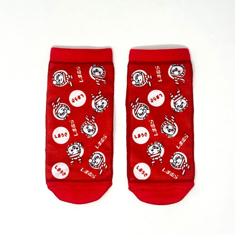 レディース　ソックス（しまうさ）